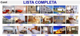 Lista de casas
