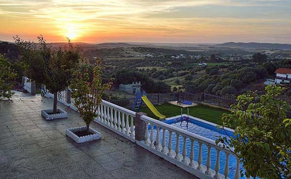 vistas al atardecer