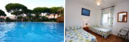 Alquiler chalet adosado en Chiclana con piscina y muy cerca de la playa de la Barrosa.
