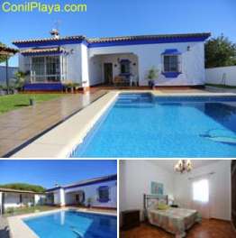 chalet con piscina privada cerca de la Barrosa, chiclana, Cadiz