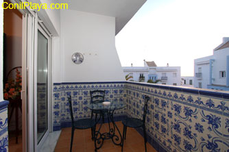 Terraza del apartamento en Conil