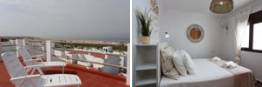 Apartamento en Conil con terraza y estupendas vistas al mar