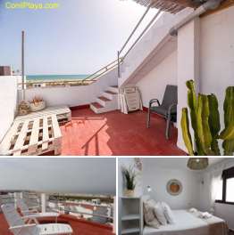 Apartamento en Conil con terraza y estupendas vistas al mar