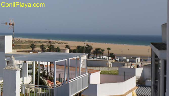 vistas desde la azotea a la playa de El Palmar