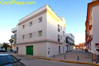 Fachada de los apartamentos