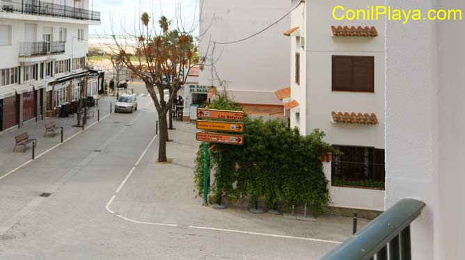 vistas a la playa desde la terraza