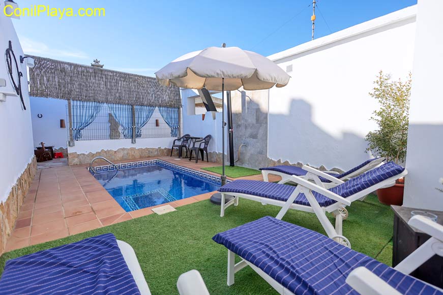 apartamento en Conil con piscina privada