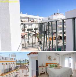 Alquiler de apartamento en Conil con terraza con vistas a la playa