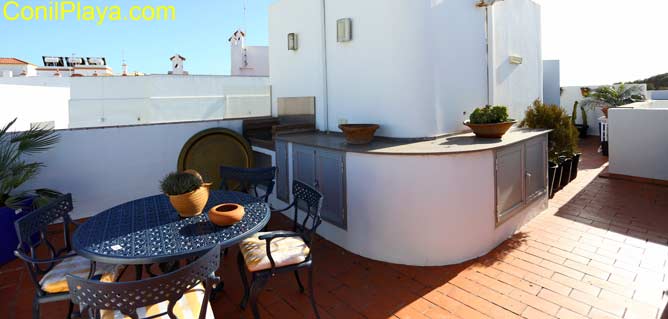 Terraza del apartamento con vistas al Palmar