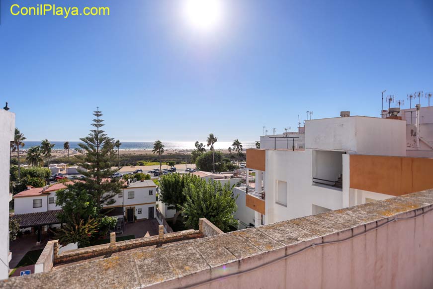 Vista de la playa desde la azotea.