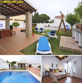 Casa con piscina en Roche Viejo, cerca del Puerto de Conil.