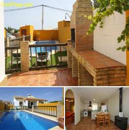 Casa apartamento con piscina de 2 dormitorios en Roche Viejo, Conil