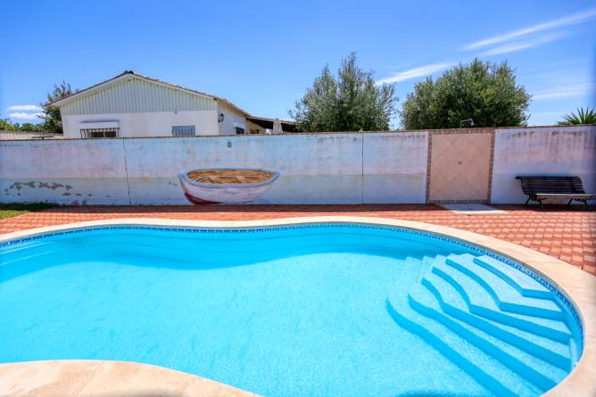 Porche de la casa rural en Conil en alquiler por particulares