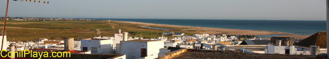 Vista a la playa de los Bateles