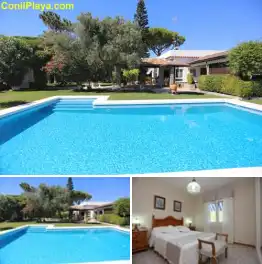 Casa rural en el pinar de Roche, a 5 minutos de Conil, de Urbanización Roche y de las playas.