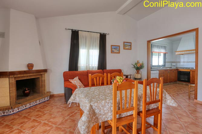 chimenea del salón