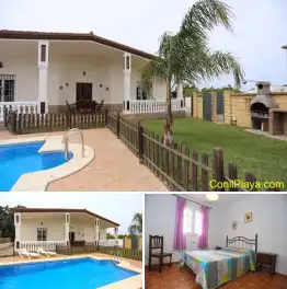 Villa rural en Conil con piscina.