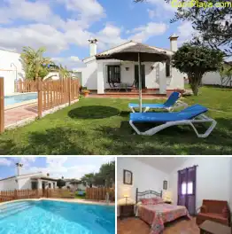 Cuenta con piscina y se encuentra cerca de Conil y Chiclana.