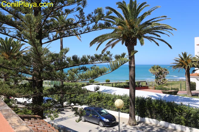 terraza con vistas al mar