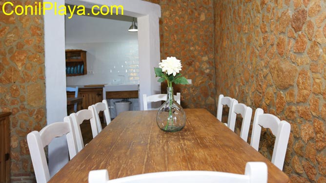 detalle del salón comedor