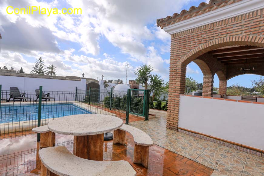porche piscina