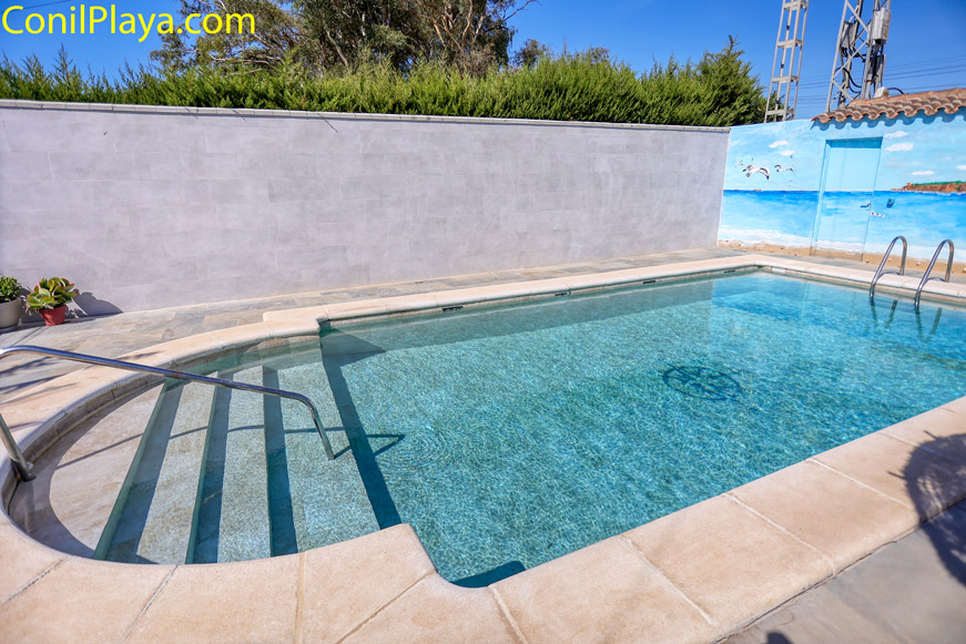 piscina escalones