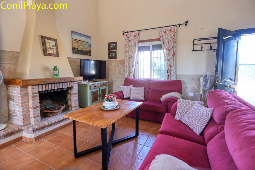 salon chimenea