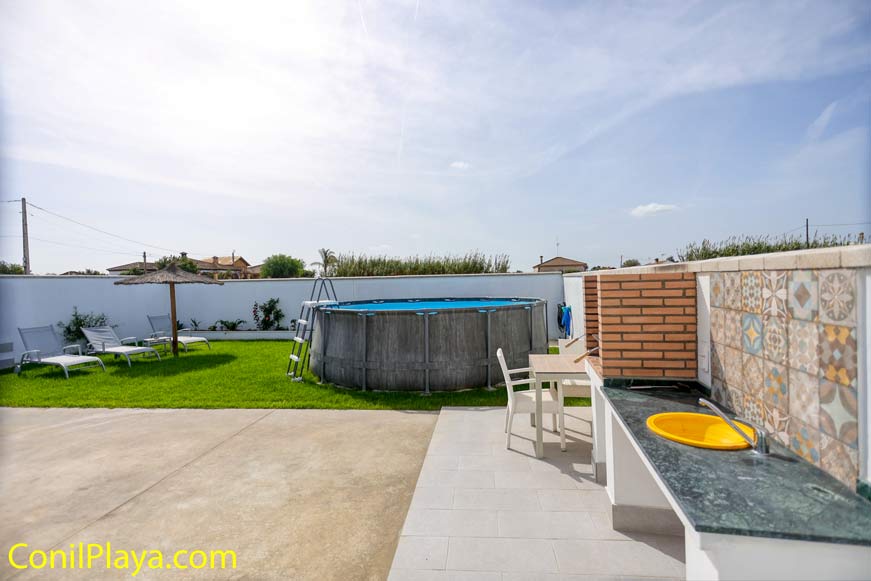 barbacoa piscina