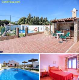 Chalet con piscina privada cerca de Conil