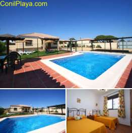 Chalet con piscina privada en Conil