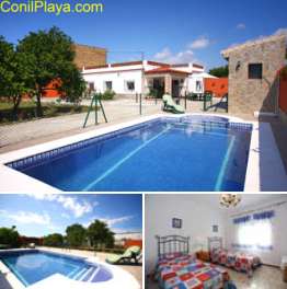 Chalet con piscina privada cerca de Conil