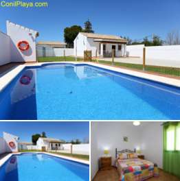 Chalet con piscina en Conil