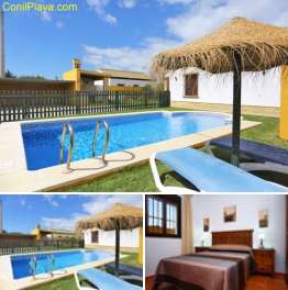 Chalet con piscina en Conil