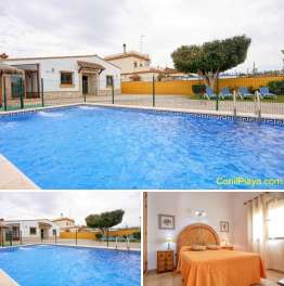 Chalet con piscina en Conil