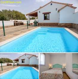 Chalet con piscina en Conil