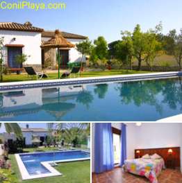 Chalet en Conil con piscina en zona tranquila