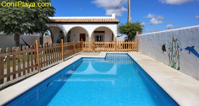 chalet conil piscina