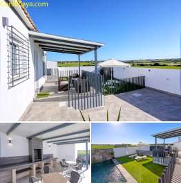 chalet con piscina privada en Conil