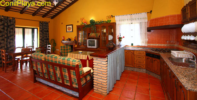 cocina y salón