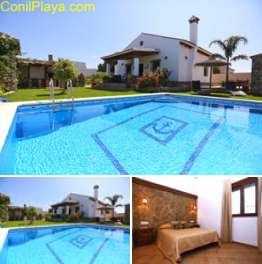 Chalet con piscina privada cerca de las Calas de Conil