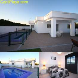 chalet en Conil con piscina