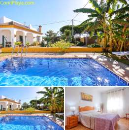 chalet en Conil con piscina privada