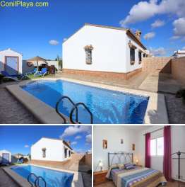 Conil chalet con piscina privada