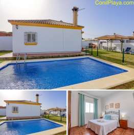 Chalet en Conil con jardín