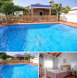 chalet en Conil con piscina privada