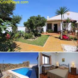 chalet en Conil con piscina privada