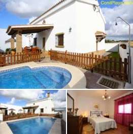 chalet en Conil con piscina privada