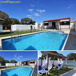 chalet con piscina en Conil junto al pinar de Roche