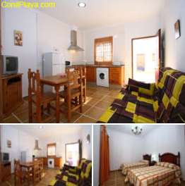 Estudio para 3 personas y de un dormitorio en Conil.