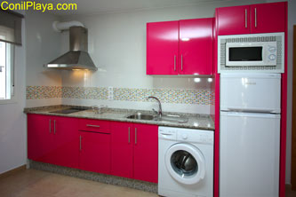 Cocina del apartamento en Conil